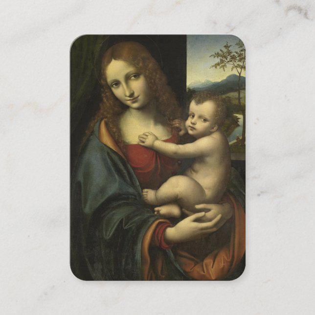 Blessed Virgin Mary Jesus Prayer Religious Card (Front)