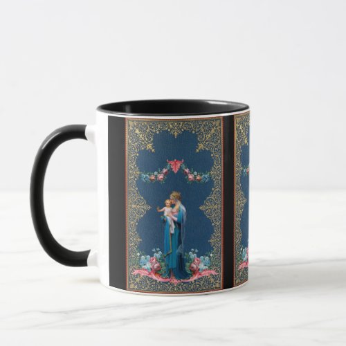 Blessed Virgin Mary Jesus Vintage Catholic Mug