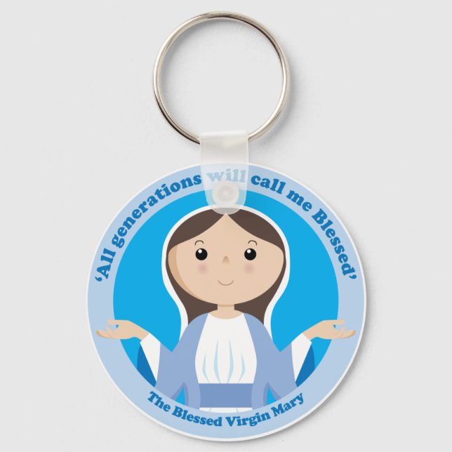 Blessed Virgin Mary Keychain (Front)