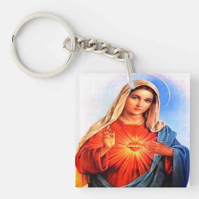 Blessed Virgin Mary Keychain (Front)