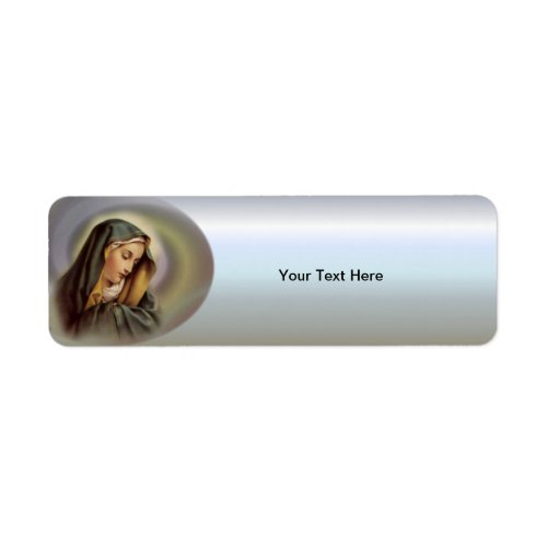 Blessed Virgin Mary Label
