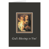 Blessed Virgin Mary Madonna Infant Christ Cross (Front)