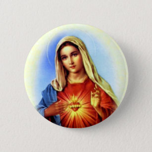 Blessed Virgin Mary - Mother of God Button