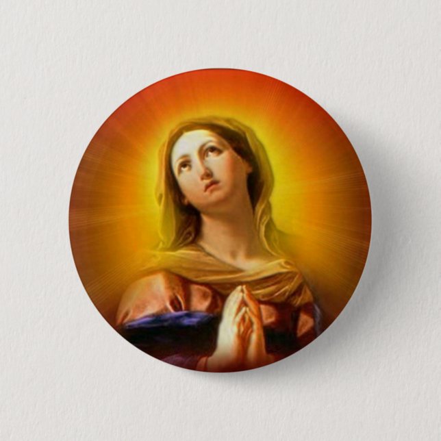 Blessed Virgin Mary - Mother of God Button (Front)