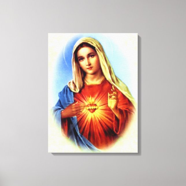 Blessed Virgin Mary - Mother of God Canvas Print (Front)