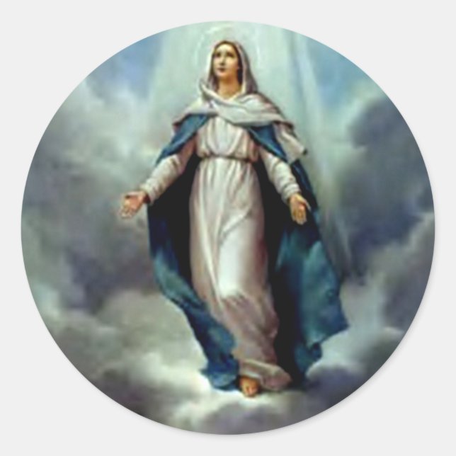 Blessed Virgin Mary - Mother of God Classic Round Sticker (Front)