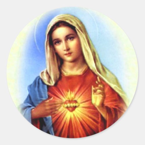 Blessed Virgin Mary _ Mother of God Classic Round Sticker