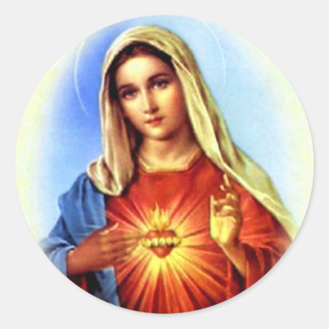 Blessed Virgin Mary - Mother of God Classic Round Sticker (Front)