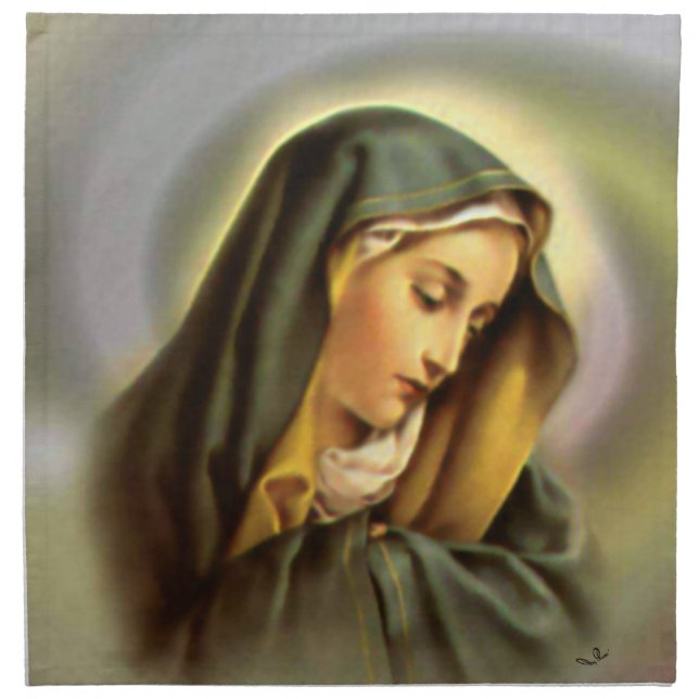 Blessed Virgin Mary - Mother of God Cloth Napkin (Front)