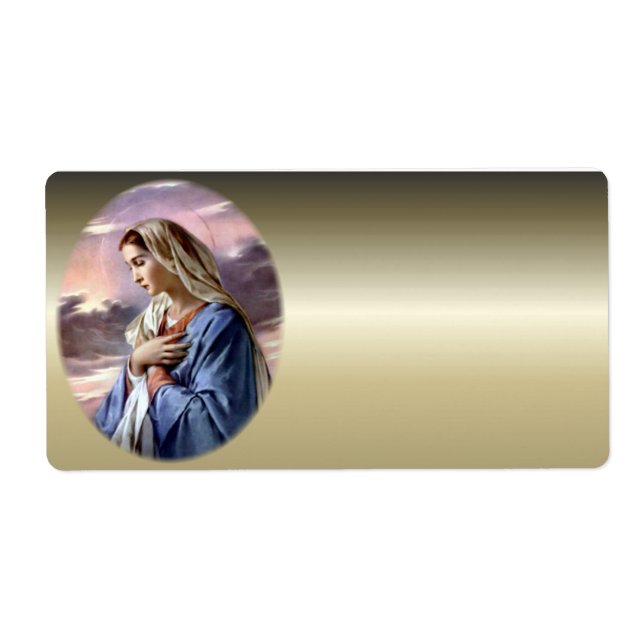 Blessed Virgin Mary - Mother of God Label (Front)