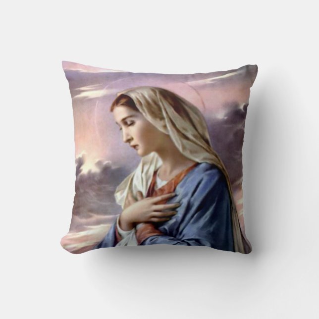Blessed Virgin Mary - Mother of God Throw Pillow (Front)