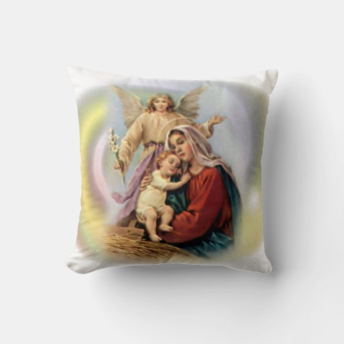 Blessed Virgin Mary _ Mother of God Throw Pillow