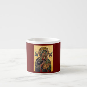 Blessed Virgin Mary Mother of Jesus Portrait Espresso Cup
