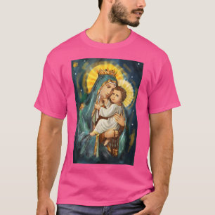 Blessed Virgin Mary Mother of Jesus Portrait T-Shirt