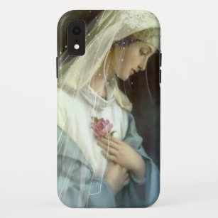 Blessed Virgin Mary Mystical Rose Catholic iPhone XR Case
