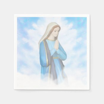 Blessed Virgin Mary Napkin by orchideapl at Zazzle