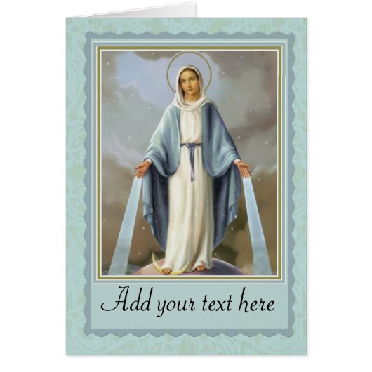 Blessed Virgin Mary Our Lady of Grace Cards (Front)