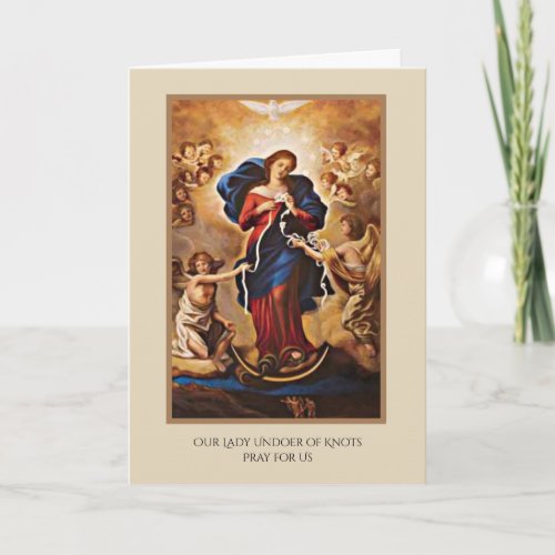 Blessed Virgin Mary Our Lady Undoer of Knots Card