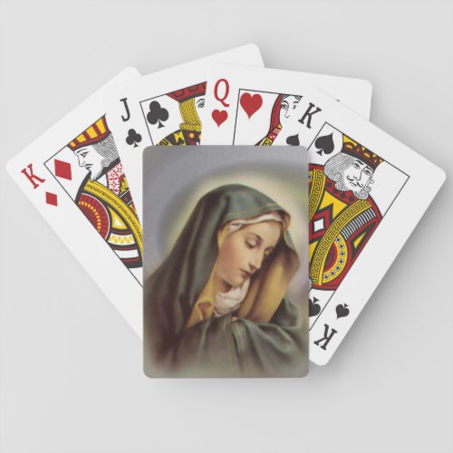 Blessed Virgin Mary Poker Cards