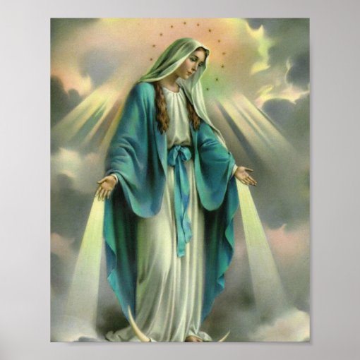 Blessed Virgin Mary Poster | Zazzle