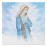 Blessed Virgin Mary Poster at Zazzle