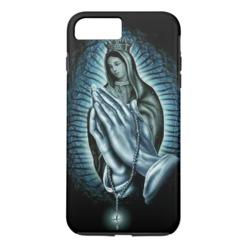 Blessed Virgin Mary Purple Prayer Rosary iPhone 8 Plus7 Plus Case