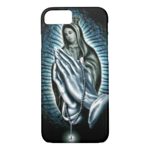 Blessed Virgin Mary Purple Prayer Rosary iPhone 8/7 Case
