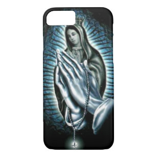 Blessed Virgin Mary Purple Prayer Rosary iPhone 8/7 Case