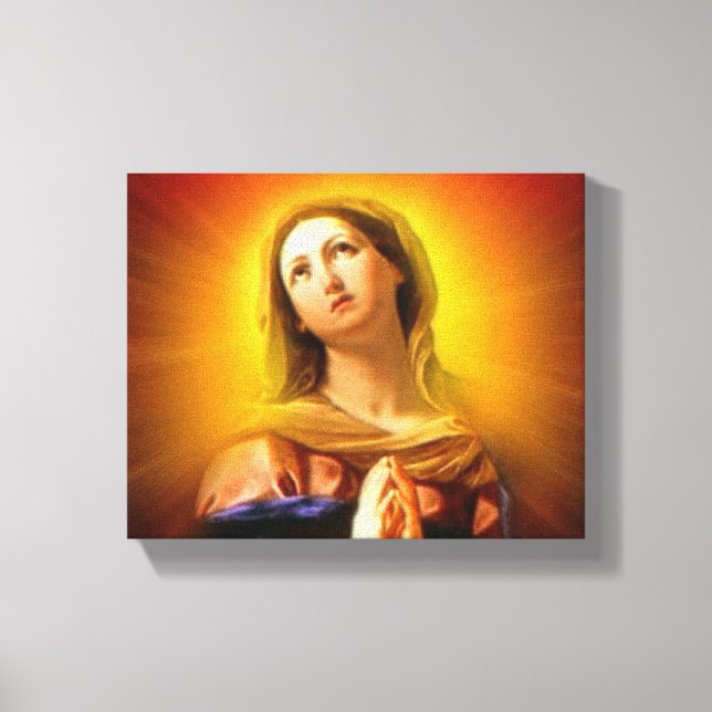 Blessed Virgin Mary - Radiant and Brilliant Canvas Print (Front)
