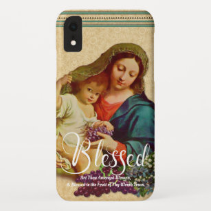 Blessed Virgin Mary Religious Jesus Catholic iPhone XR Case