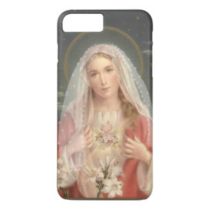 Blessed Virgin Mary Religious Vintage Catholic iPhone 8 Plus/7 Plus Case