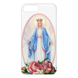 Blessed Virgin Mary Religious Vintage Catholic iPhone 8 Plus/7 Plus Case