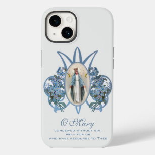 Blessed Virgin Mary Religious Vintage Catholic Case-Mate iPhone 14 Case