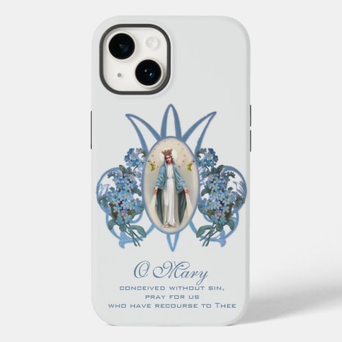 Blessed Virgin Mary Religious Vintage Catholic Case_Mate iPhone 14 Case