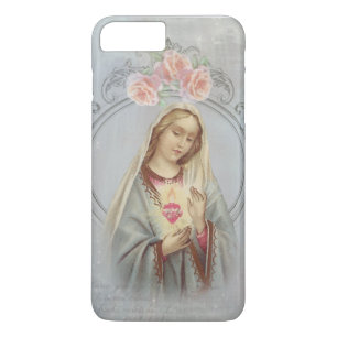 Blessed Virgin Mary Religious Vintage Catholic iPhone 8 Plus/7 Plus Case