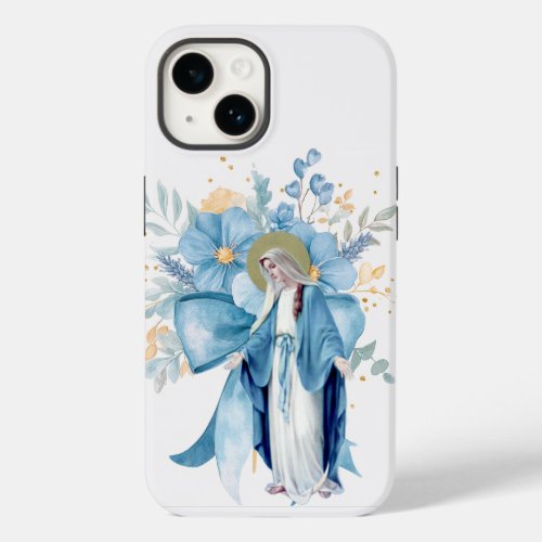 Blessed Virgin Mary Religious Vintage Catholic Case_Mate iPhone 14 Case