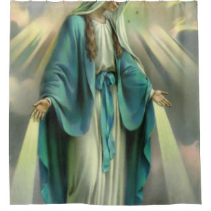 Blessed Virgin Mary Shower Curtain