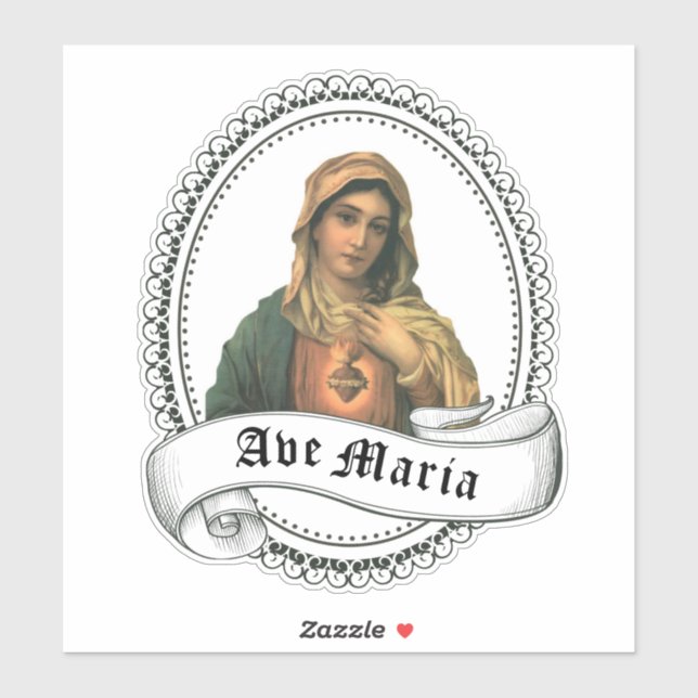Blessed Virgin Mary Sorrowful Mother Religious Sticker (Sheet)