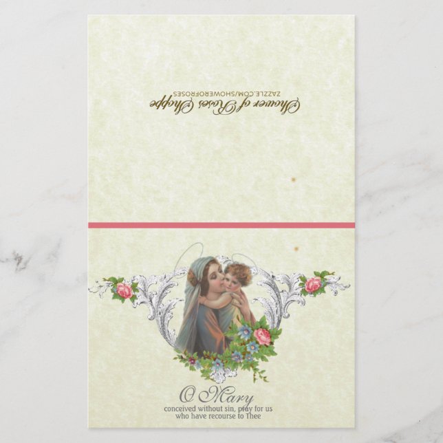 Blessed Virgin Mary Spiritual Communion Prayer (Front)