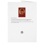 Blessed Virgin Mary Theotokos Greeting/Prayer Card (Back)