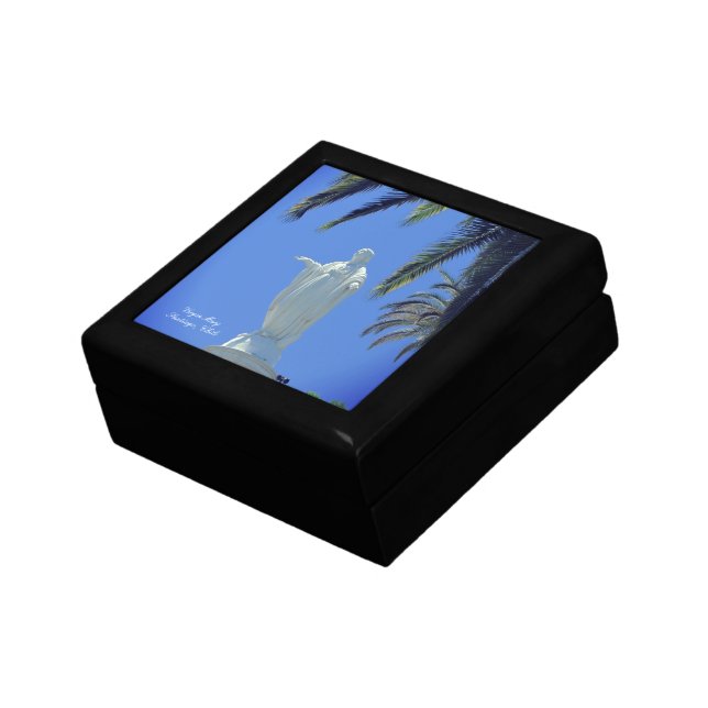 Blessed Virgin Mary Tile Keepsake Box (Side)