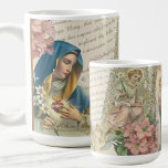 Blessed Virgin Mary Vintage Catholic Rosary Marian Coffee Mug at Zazzle