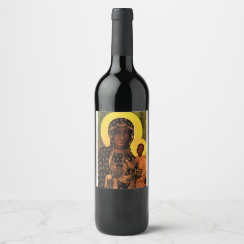 Blessed Virgin Mary Wine Label