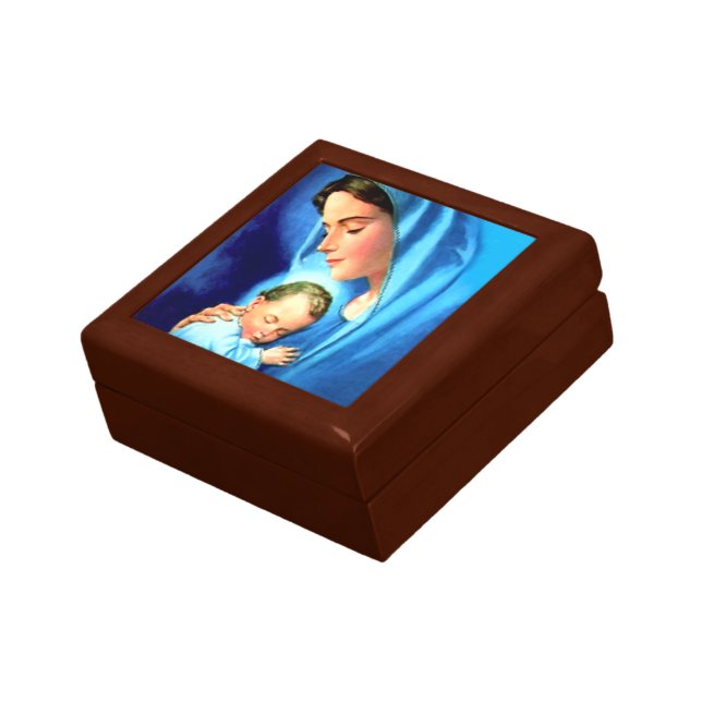 Blessed Virgin Mary with Baby Jesus Gift Box (Side)