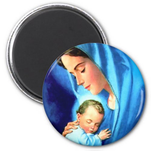 Blessed Virgin Mary with Baby Jesus Magnet