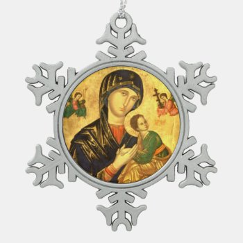 Blessed Virgin Mary With Child Jesus Ornament by Crosier at Zazzle