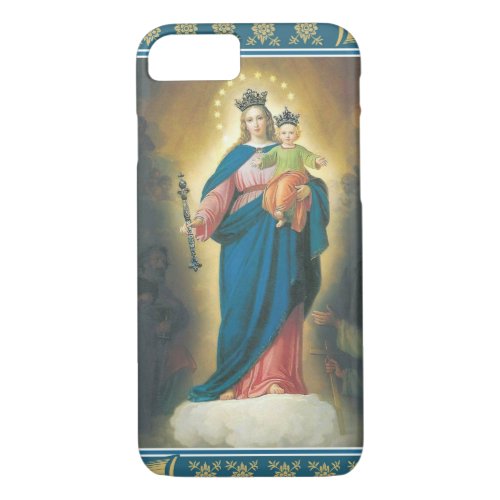 Blessed Virgin Mary with Christ Child Jesus Lily iPhone 87 Case