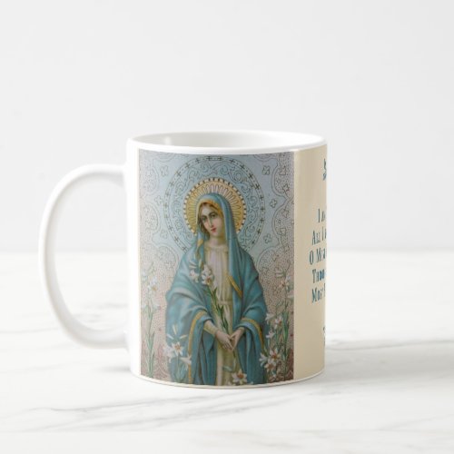 Blessed VIrgin Mary with  Lily Coffee Mug