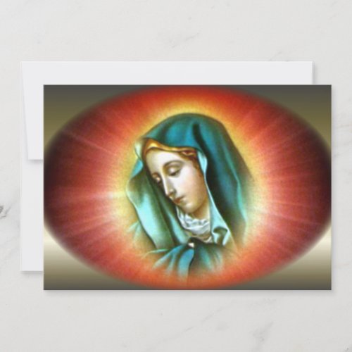 Blessed Virgin Mary with Vivid Halo