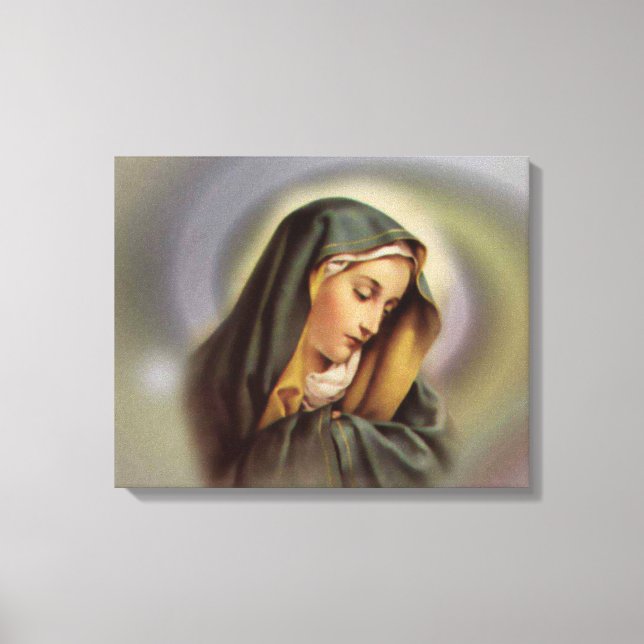 Blessed Virgin Mary Wrapped Canvas Print (Front)